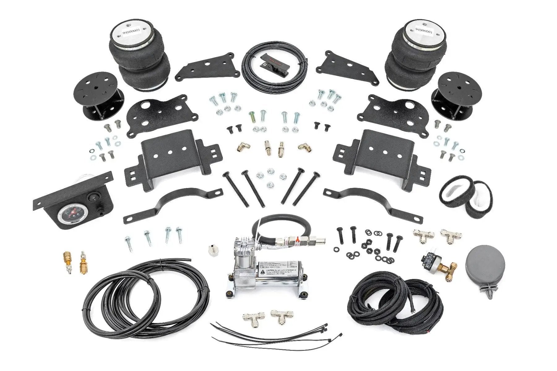 Rough Country Air Spring Spacer Kit w/ Compressor | 5" Lift | Ram 2500 4WD (2014-2026) by Rough Country