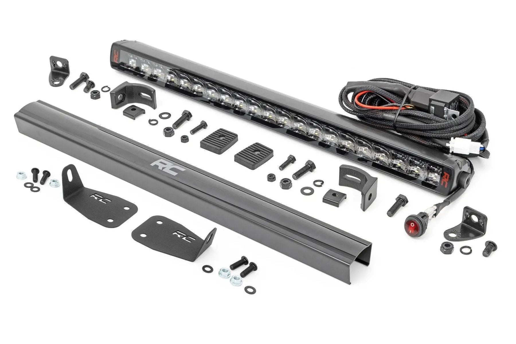 Rough Country LED Light Kit | Bumper Mount | 20" Spectrum Single Row | Ford Bronco Sport (21-26) by Rough Country