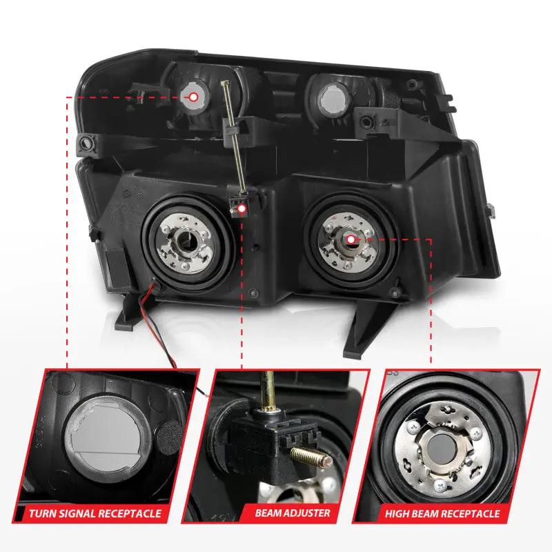 ANZO ANZ Crystal Headlights by ANZO