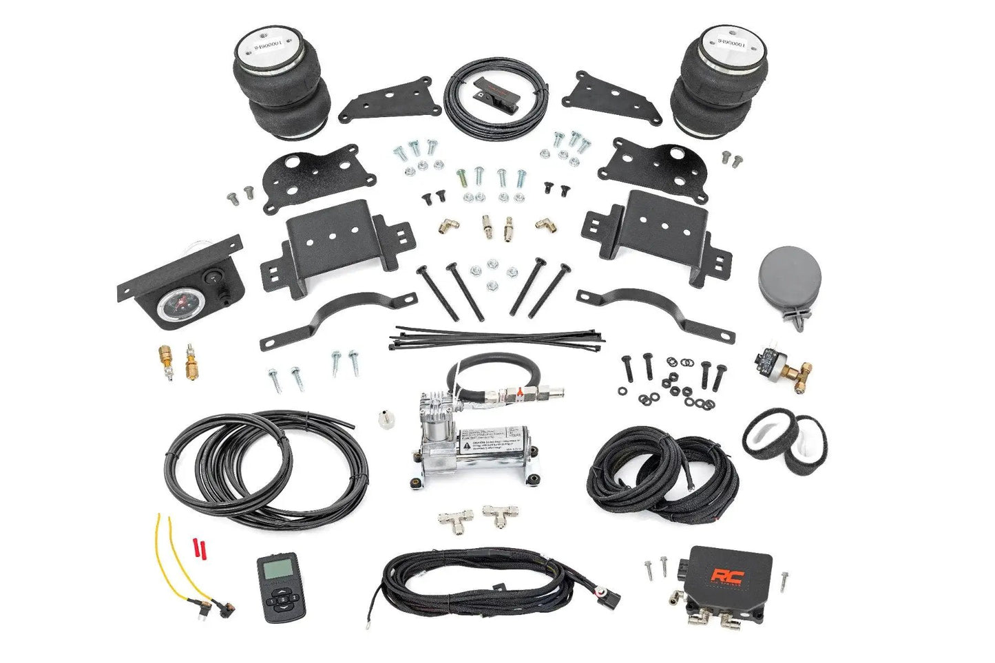 Rough Country Air Spring Kit w/compressor | Wireless Controller | 4 Inch Lift Kit | Ram 2500 (14-26) by Rough Country