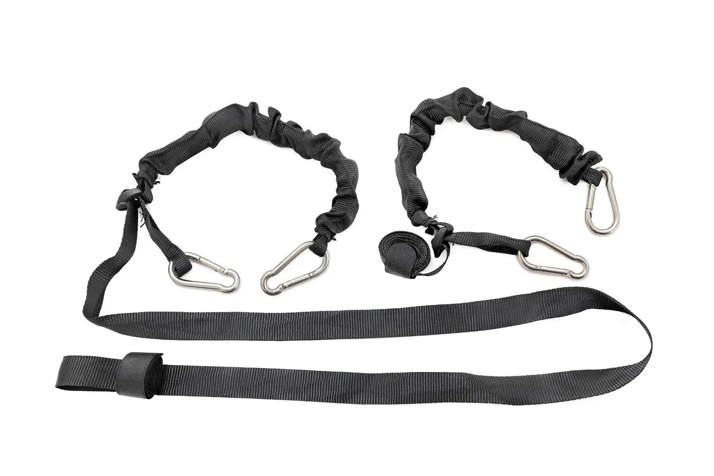 Rough Country Elastic Straps | Carabiner Ends | 1" X 6' | Pair by Rough Country