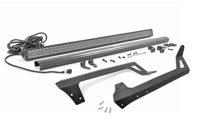 Rough Country LED Light Kit | Windshield | 50" Spectrum Dual Row | Jeep Wrangler JK/Wrangler Unlimited (07-18) by Rough Country