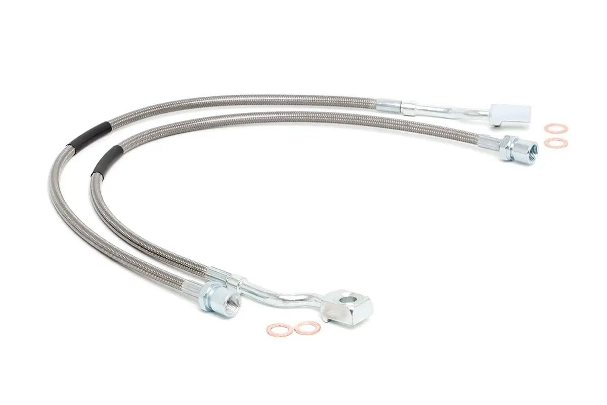 Rough Country Brakes Lines | Front | Chevy/GMC 1500/1500 SUV/2500HD/3500HD (07-19 & Classic) by Rough Country