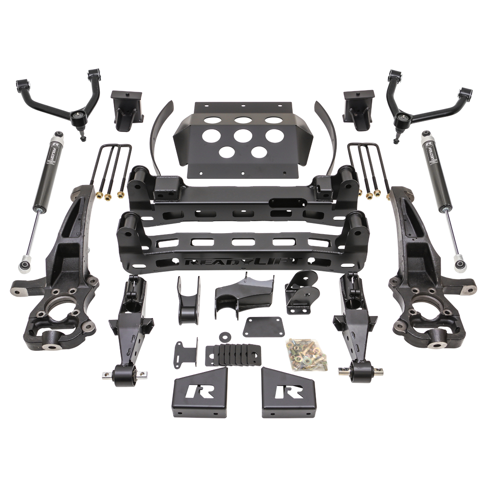 ReadyLift 8" Lift Kit - GM Silverado / Sierra 1500 - 2019-2021 With Falcon 1.1 Monotube Shocks by ReadyLift