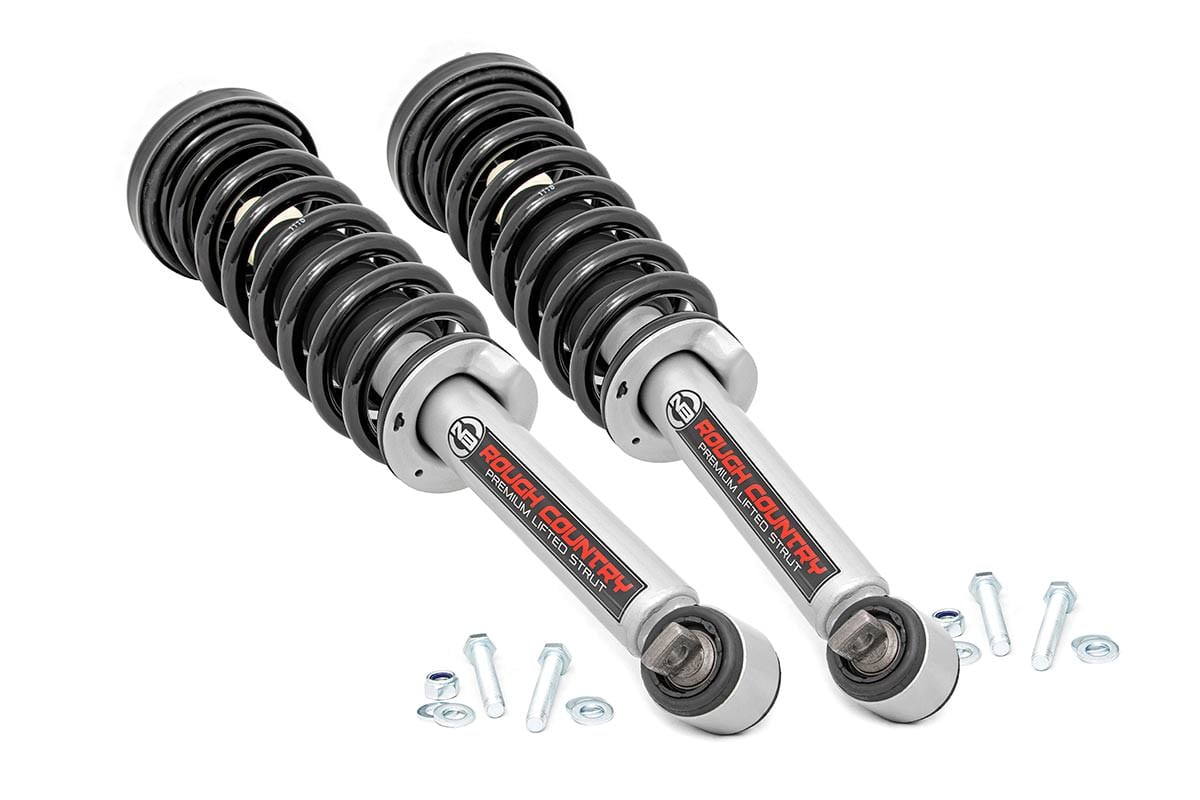 Rough Country Loaded Strut Pair | 4 Inch | Ford F-150 4WD (2014-2025)
