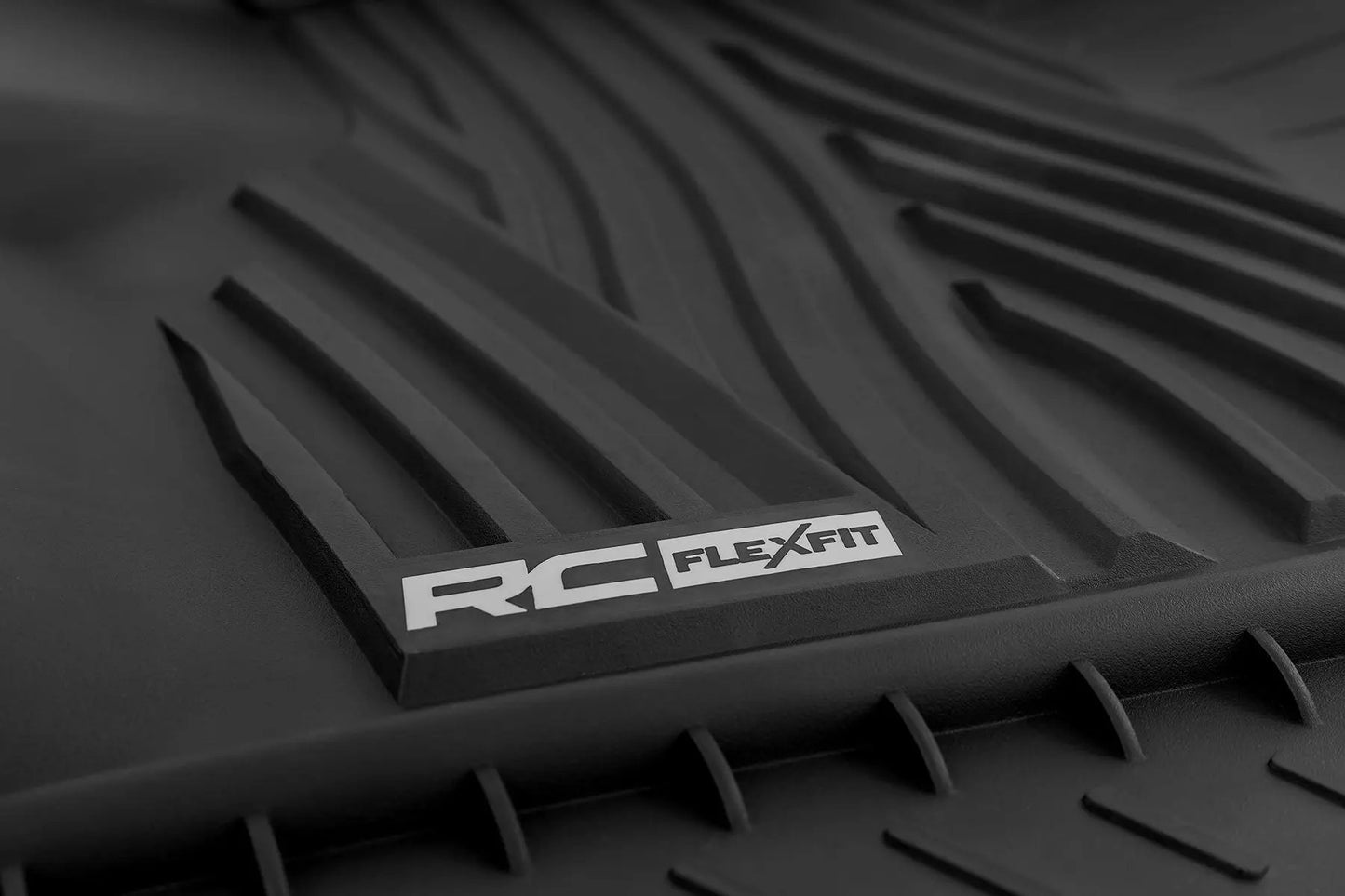 Rough Country Flex-Fit Floor Mats | Front | Ford F-150 (15-25)/F-150 Lightning (22-25)/Raptor (17-25) by Rough Country