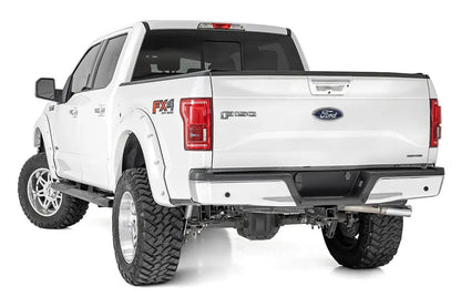 Rough Country Oval Nerf Step | Crew Cab | Black | Ford F-150/Lightning/F-250/F-350/Raptor (15-26) by Rough Country