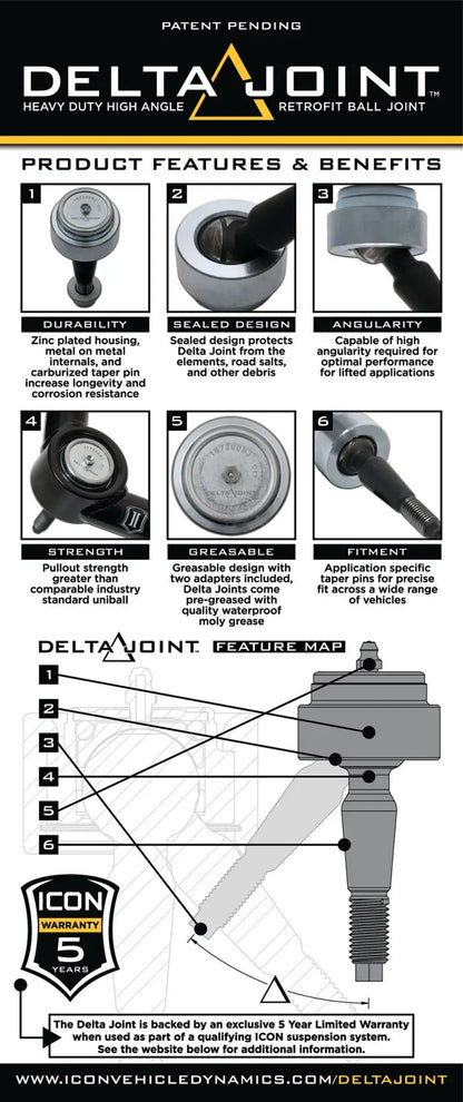 ICON ICO Upper Control Arms