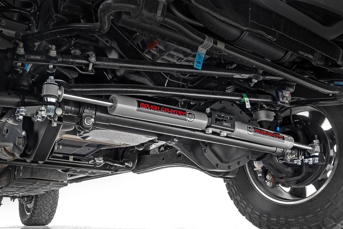 Рулевой стабилизатор N3 | Сдвоенный | Лифт 2-8 дюймов | Ford F-250/F-350 Super Duty (05-24)