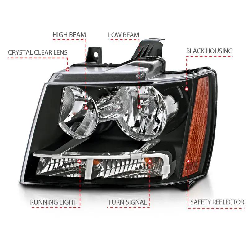 ANZO ANZ Crystal Headlights by ANZO