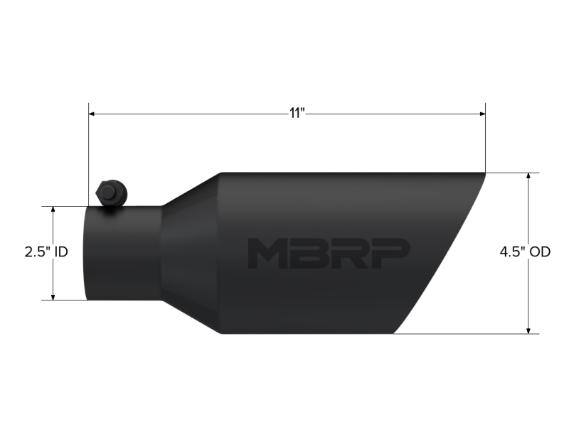 MBRP Univ Exhaust Tips BLK by MBRP