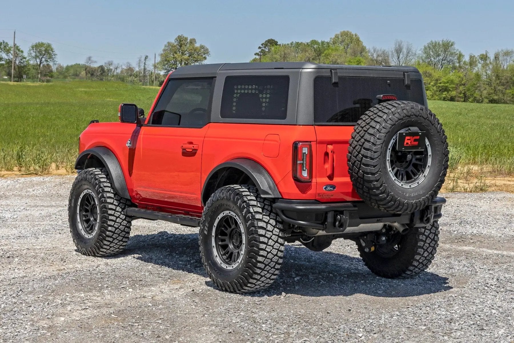 Rough Country BA2 Running Boards | Side Step Bars | 2-Door | Ford Bronco (2 Door) (21-25) by Rough Country