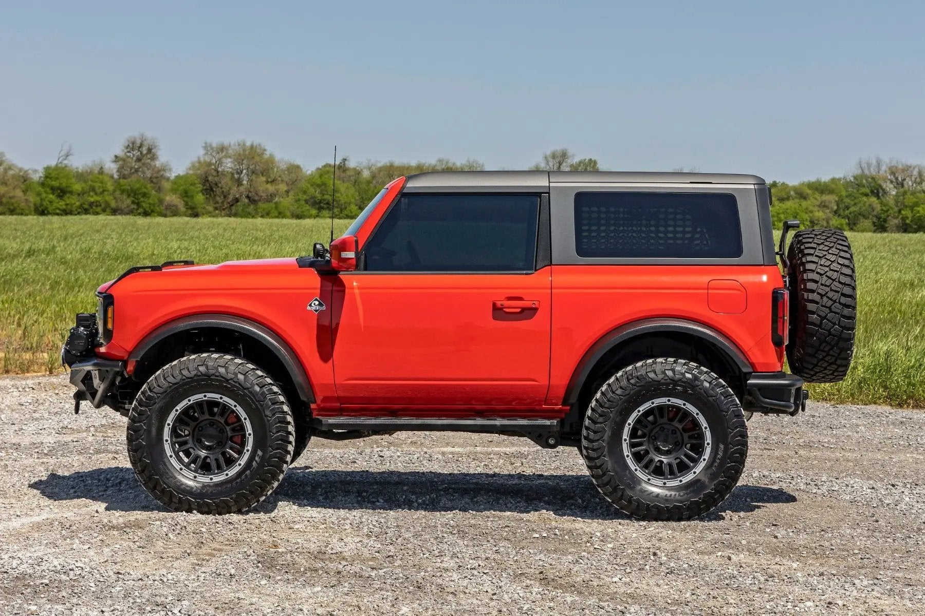 Rough Country BA2 Running Boards | Side Step Bars | 2-Door | Ford Bronco (2 Door) (21-25) by Rough Country
