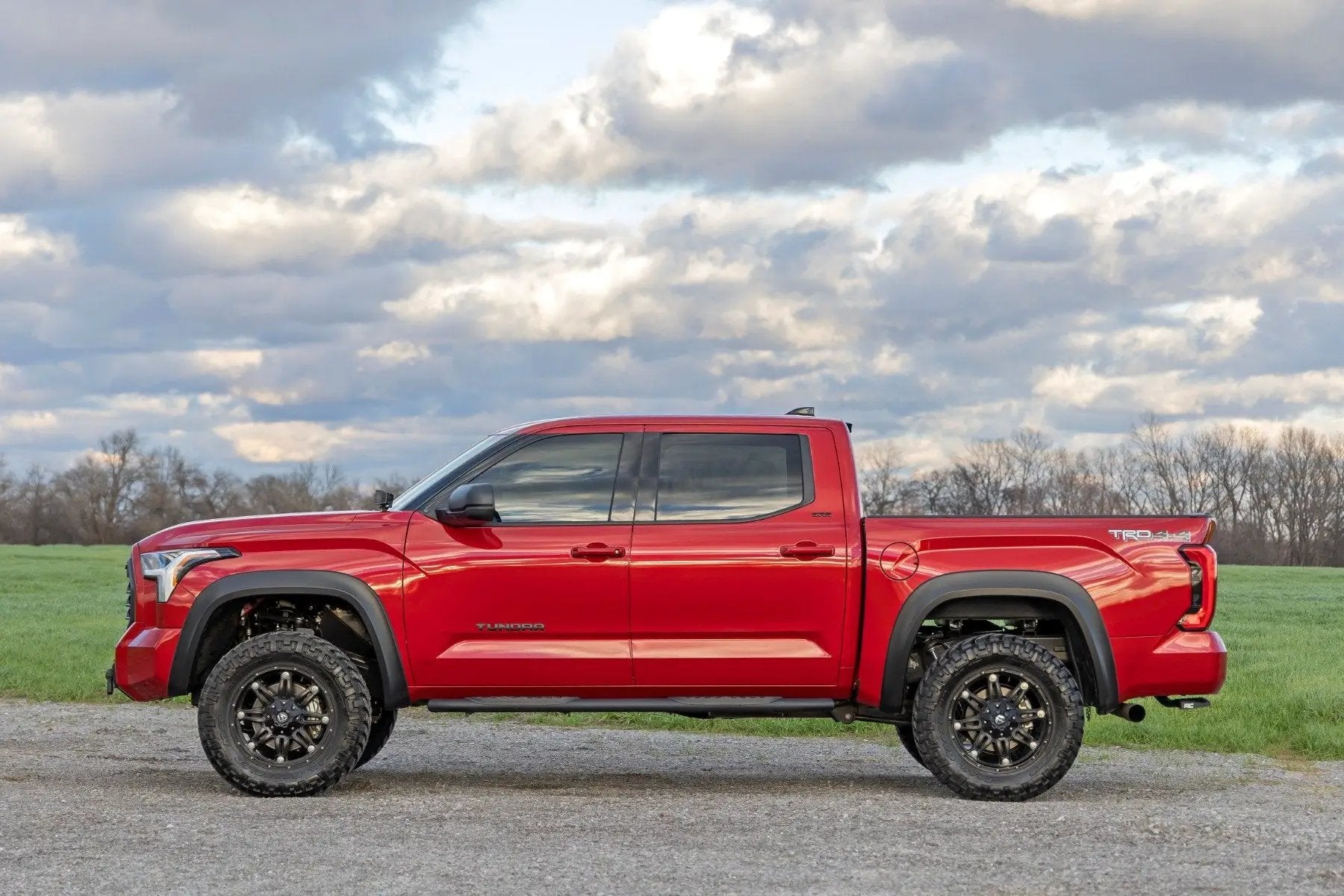 Rough Country Fender Flares | Sport | 4X4 Smoked Mesquite | Toyota Tundra 2WD/4WD (22-26) by Rough Country