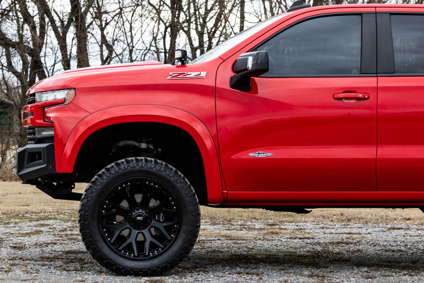 Rough Country Fender Flares | Sport | G7C Red Hot | Chevy Silverado 1500 2WD/4WD (19-26)