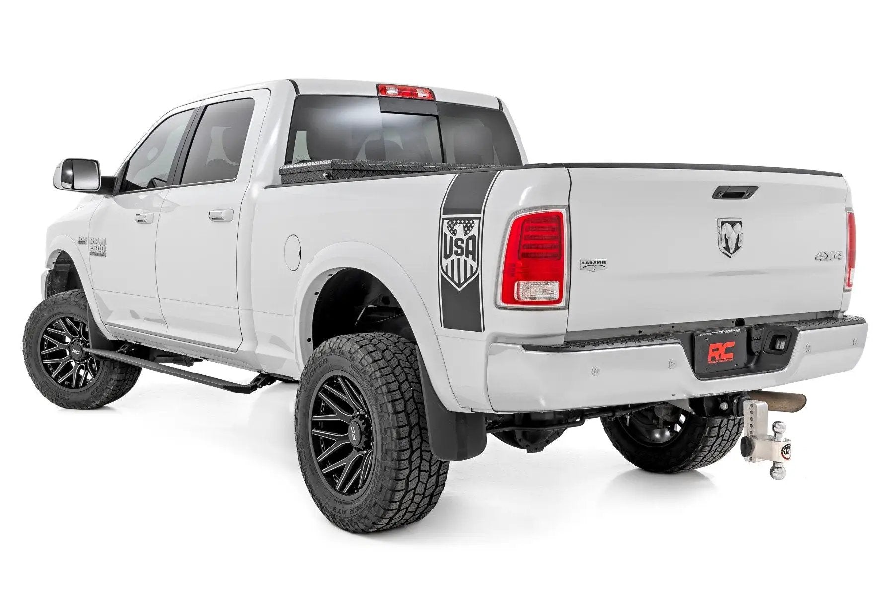 Rough Country Power Running Boards | Dual Electric Motor | Quad Cab | Ram 2500 (11-26)/3500 (11-25) by Rough Country