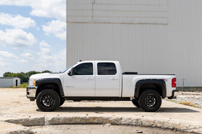 Guardabarros estilo bolsillo | Cama de 6'7" y 8' | Plata GAN | Chevy Silverado 1500/2500HD/3500HD (07-14)