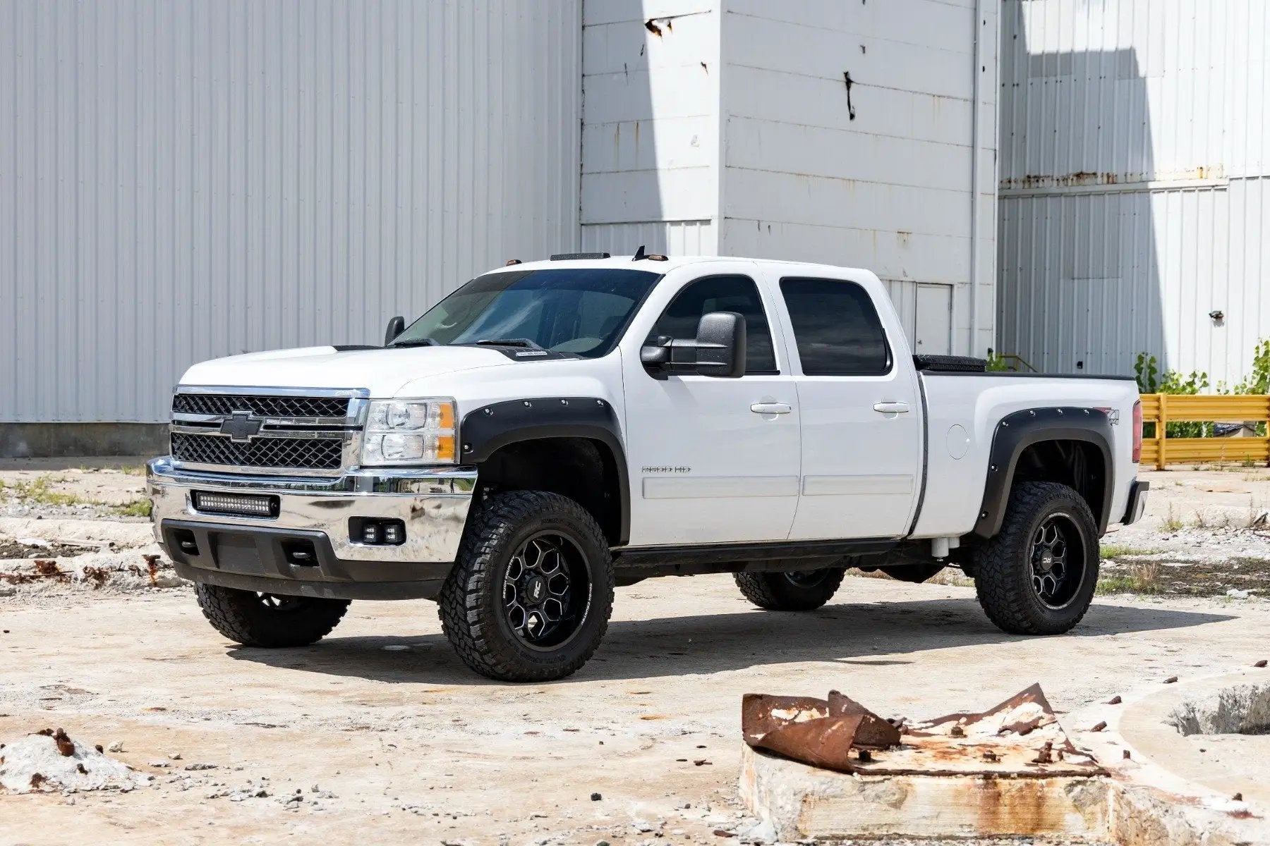 Rough Country Pocket Fender Flares | 6'7" & 8' Bed | 16 Graystone | Chevy Silverado 1500/2500HD/3500HD (07-14) by Rough Country