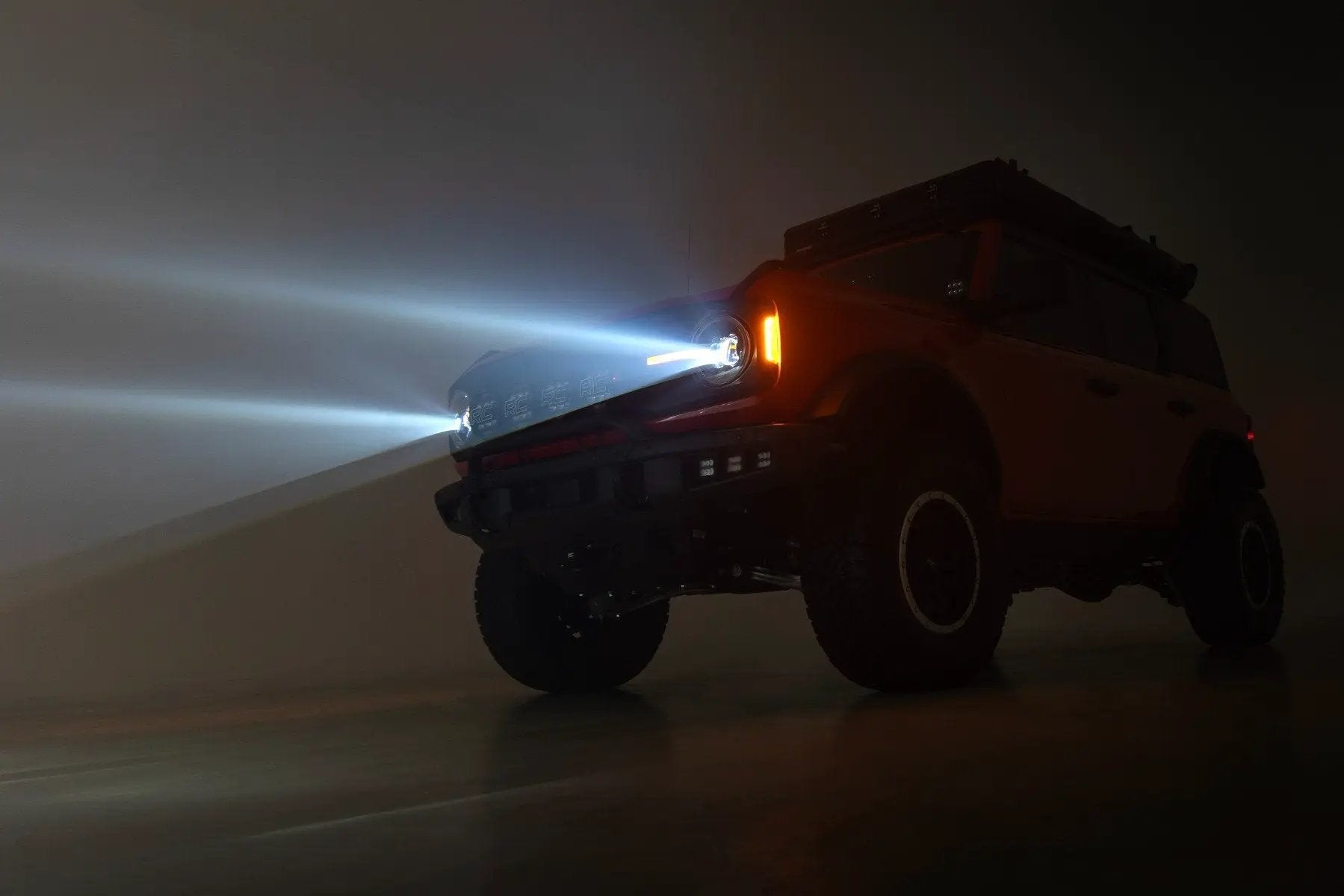 Rough Country DRL Halo LED Headlights | DOT Approved | Ford Bronco 4WD (2021-2025) by Rough Country
