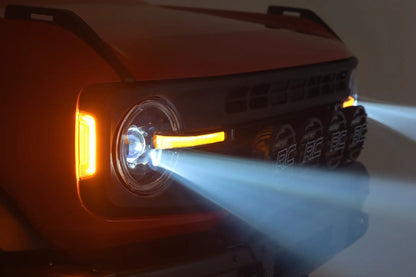 Rough Country DRL Halo LED Headlights | DOT Approved | Ford Bronco 4WD (2021-2025) by Rough Country