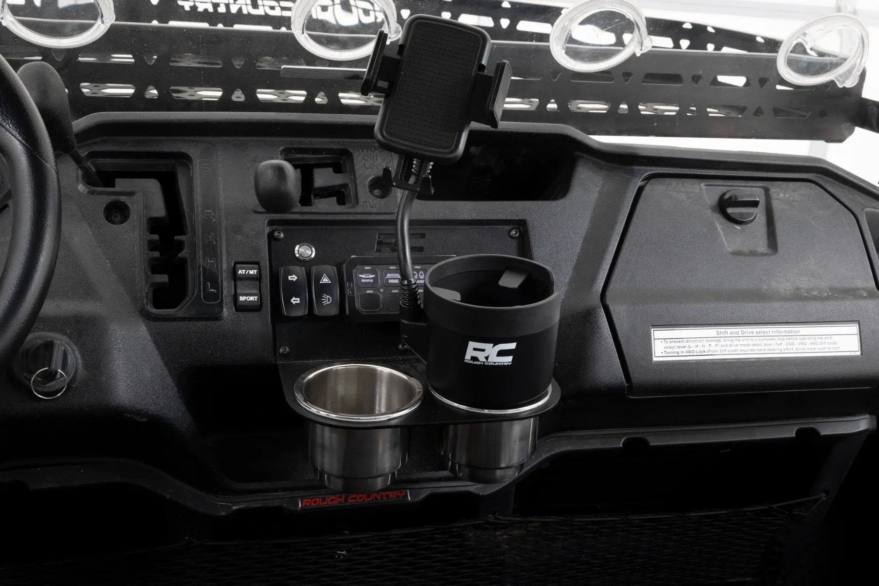 Rough Country 2 in 1 Expanding Cup and Phone Holder by Rough Country