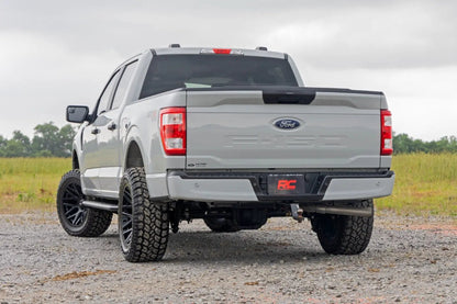 Rough Country OV2 Running Boards | Side Step Bars | Crew Cab | Ford F-150/Lightning/F-250/F-350 (15-26) by Rough Country
