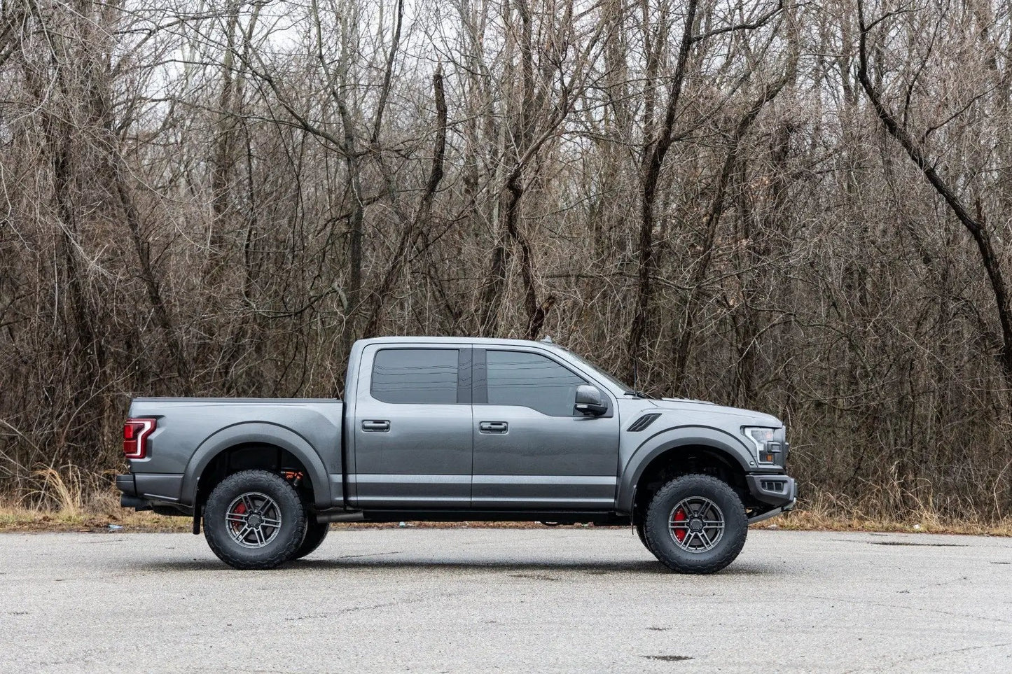 Rough Country Caliper Covers | Front and Rear | Red | Elec Brakes | Ford Expedition/F-150/Raptor by Rough Country