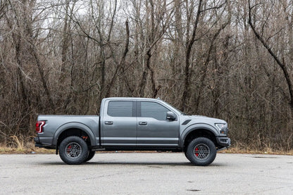 Rough Country Caliper Covers | Front and Rear | Red | Elec Brakes | Ford Expedition/F-150/Raptor by Rough Country