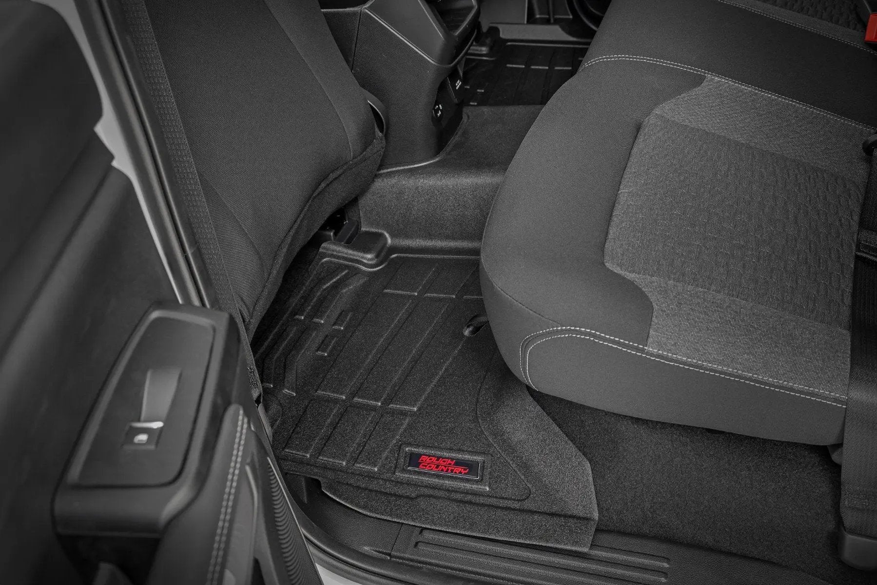 Rough Country Sure-Fit Floor Mats | Front & Rear | Crew | Ford Ranger 2WD/4WD (2024-2026) by Rough Country