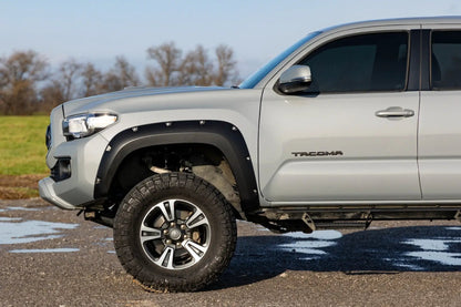 Rough Country Pocket Fender Flares | 8T0 Blazing Blue | Toyota Tacoma 2WD/4WD (2016-2023) by Rough Country