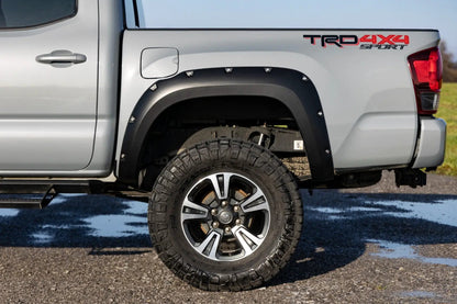 Rough Country Pocket Fender Flares | 1H5 Cement | Toyota Tacoma 2WD/4WD (2016-2023) by Rough Country