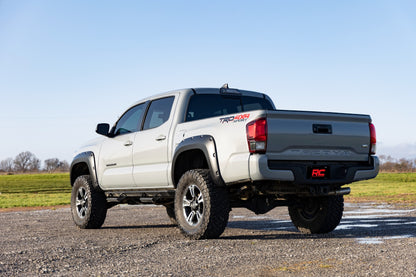 Rough Country Pocket Fender Flares | 202 Black Onyx | Toyota Tacoma 2WD/4WD (2016-2023)