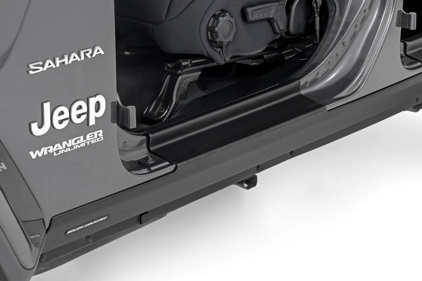 Rough Country Trail Cladding | Rocker Sill Plates | Jeep Wrangler Unlimited 4WD (2018-2026) by Rough Country