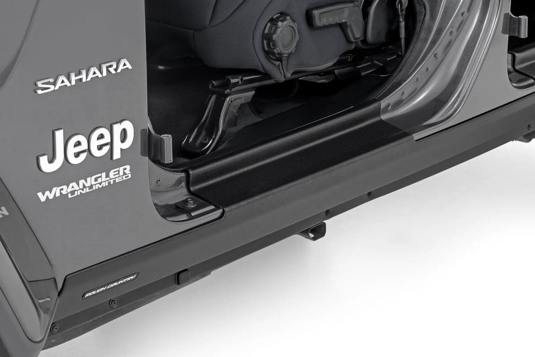 Rough Country Trail Cladding | Rocker Sill Plates | Jeep Wrangler Unlimited 4WD (2018-2026) by Rough Country