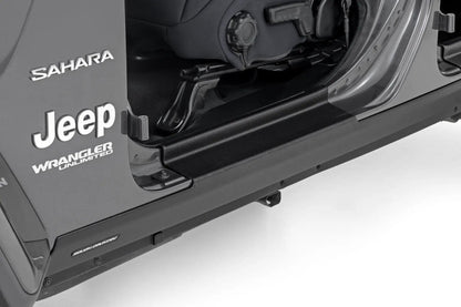Rough Country Trail Cladding | Rocker Sill Plates | Jeep Wrangler Unlimited 4WD (2018-2026) by Rough Country