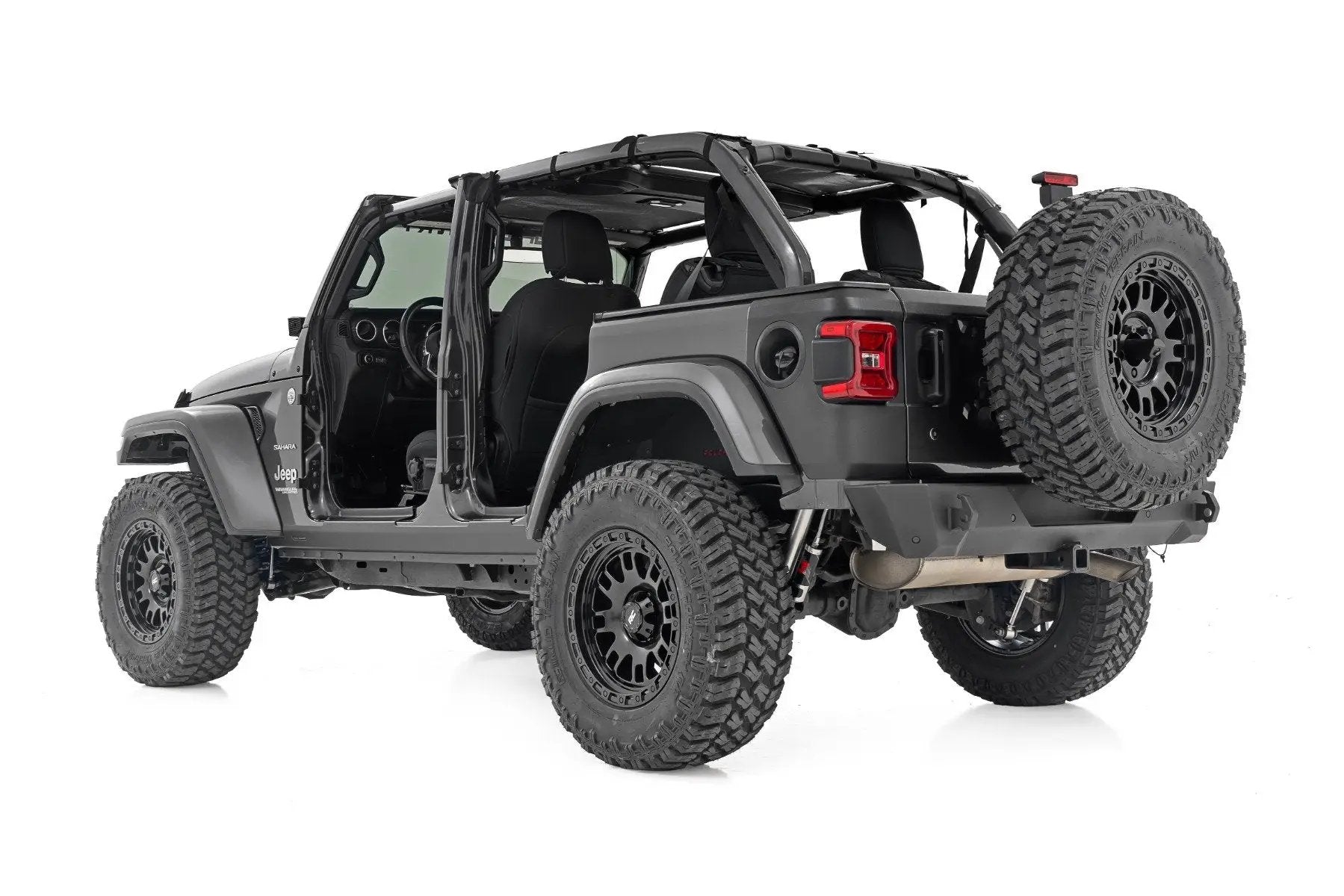 Rough Country Trail Cladding | Rear Corners | Jeep Wrangler JL/Wrangler Unlimited (18-26) by Rough Country