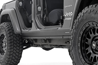 Rough Country Trail Cladding | Rocker Sill Plates | Jeep Wrangler Unlimited 4WD (2018-2026) by Rough Country
