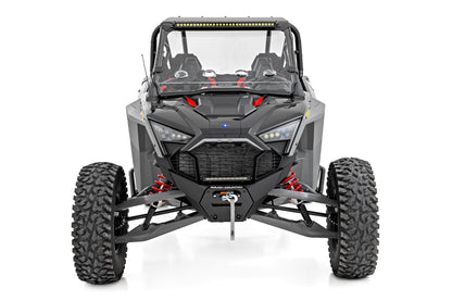 Крепление для фары 30" | Один ряд | Переднее | Серия Black | Polaris RZR Turbo R 4