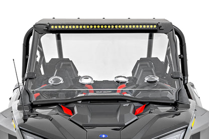 Крепление для фары 30" | Один ряд | Переднее | Серия Black | Polaris RZR Turbo R 4