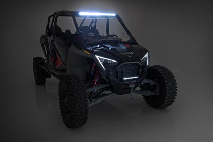 Крепление для фары 30" | Один ряд | Переднее | Серия Black | Polaris RZR Turbo R 4