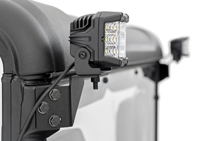 Rough Country LED Light Kit | Rear Mount | 2" Black Pair | White DRL | CFMOTO UFORCE U10 Pro by Rough Country