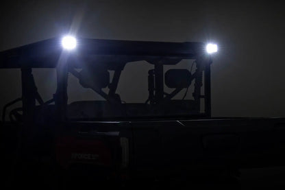 Rough Country LED Light Kit | Rear Mount | 2" Black Pair | Amber DRL | CFMOTO UFORCE U10 Pro by Rough Country
