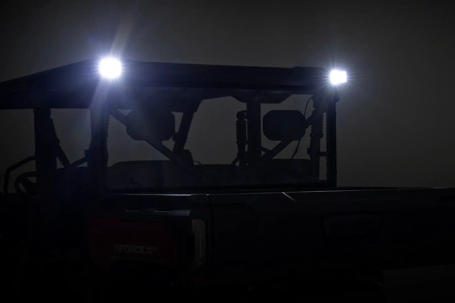 Rough Country LED Light Kit | Rear Mount | 2" Black Pair | White DRL | CFMOTO UFORCE U10 Pro by Rough Country