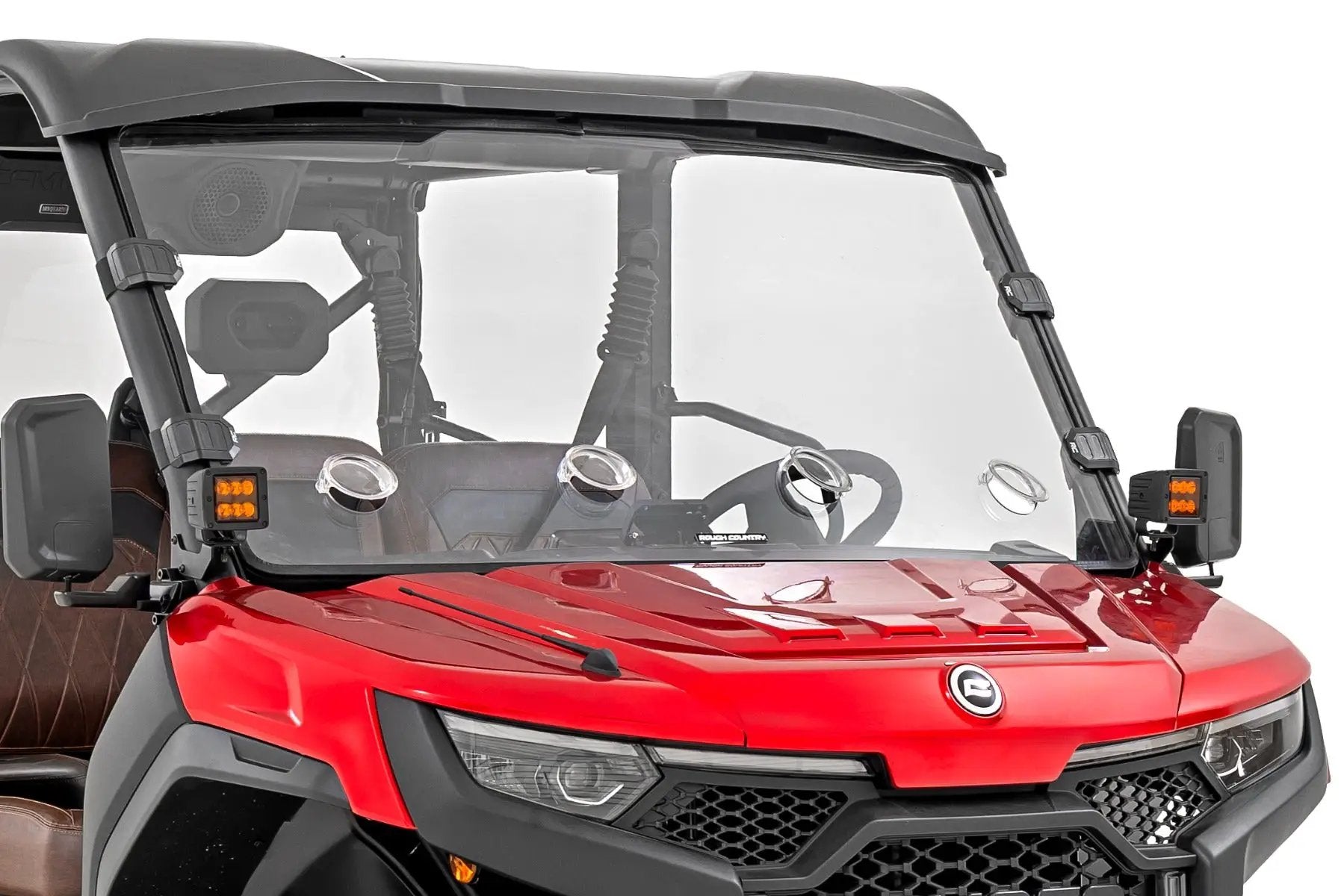 Rough Country Vented Full Windshield | Scratch Resistant | CFMOTO UFORCE U10 Pro by Rough Country