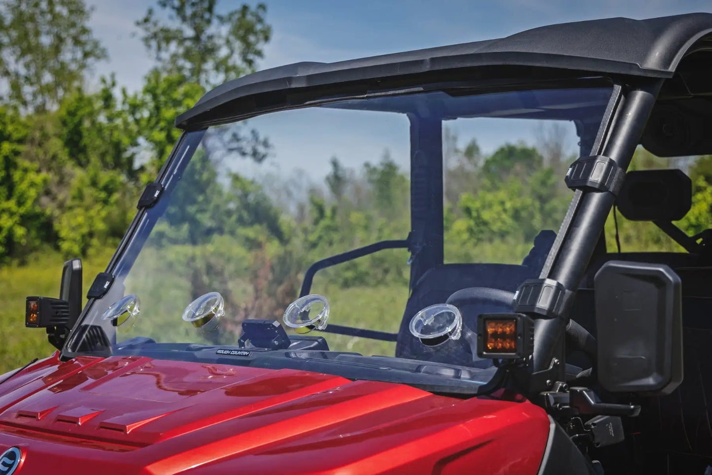 Rough Country Vented Full Windshield | Scratch Resistant | CFMOTO UFORCE U10 Pro by Rough Country