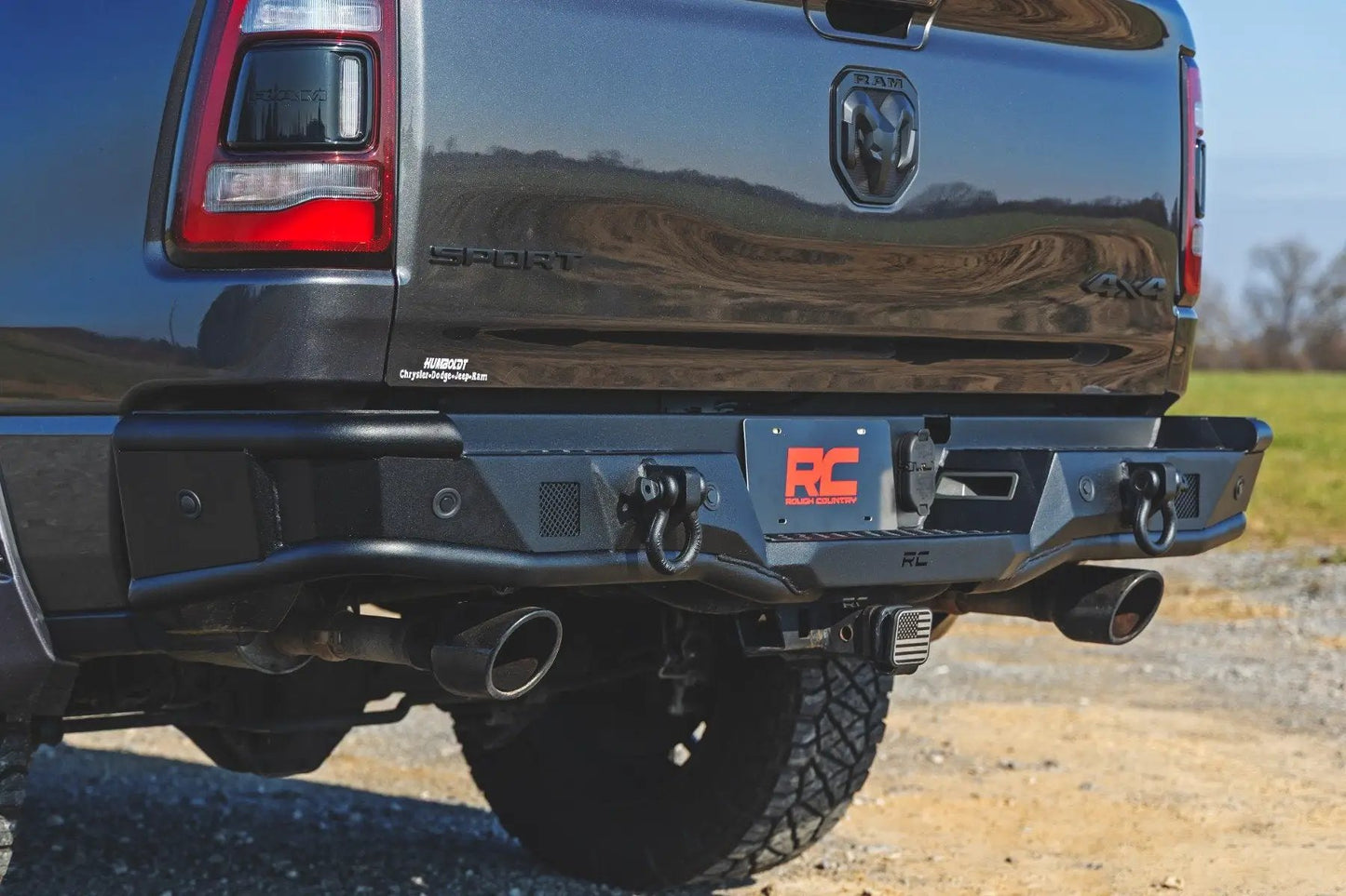 Rough Country Rear Bumper | Tubular | Ram 1500 2WD/4WD (2019-2024) by Rough Country