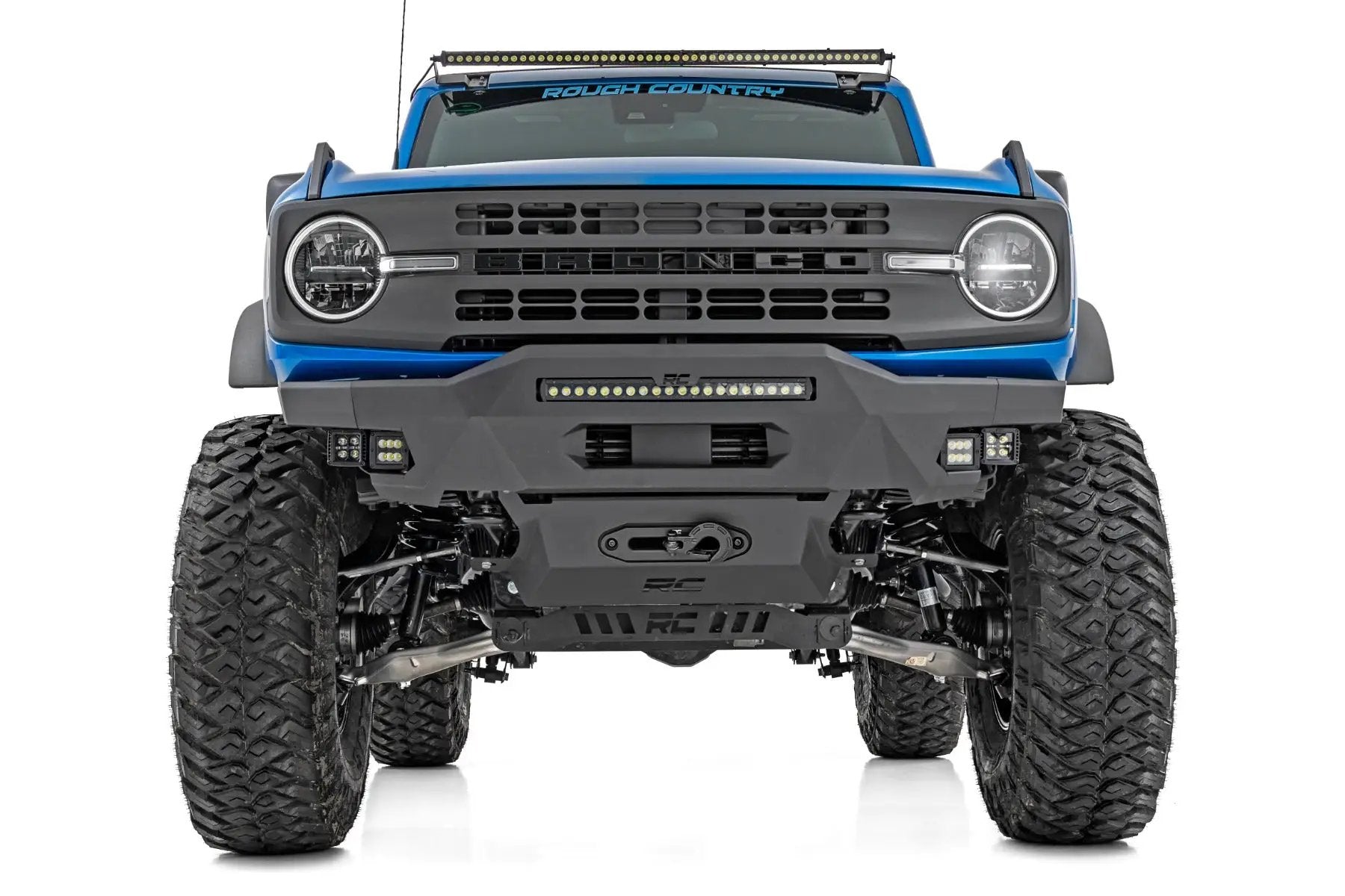 Rough Country 7 Inch Lift Kit | 4-Door Base | Ford Bronco 4WD (2021-2025) by Rough Country