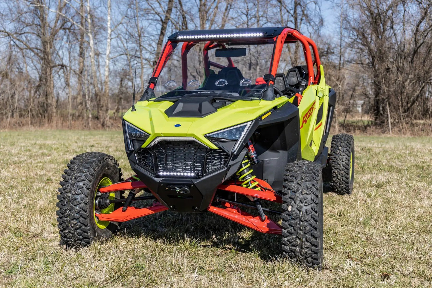 Rough Country Vented Full Windshield | Scratch Resistant | Polaris RZR Turbo R by Rough Country