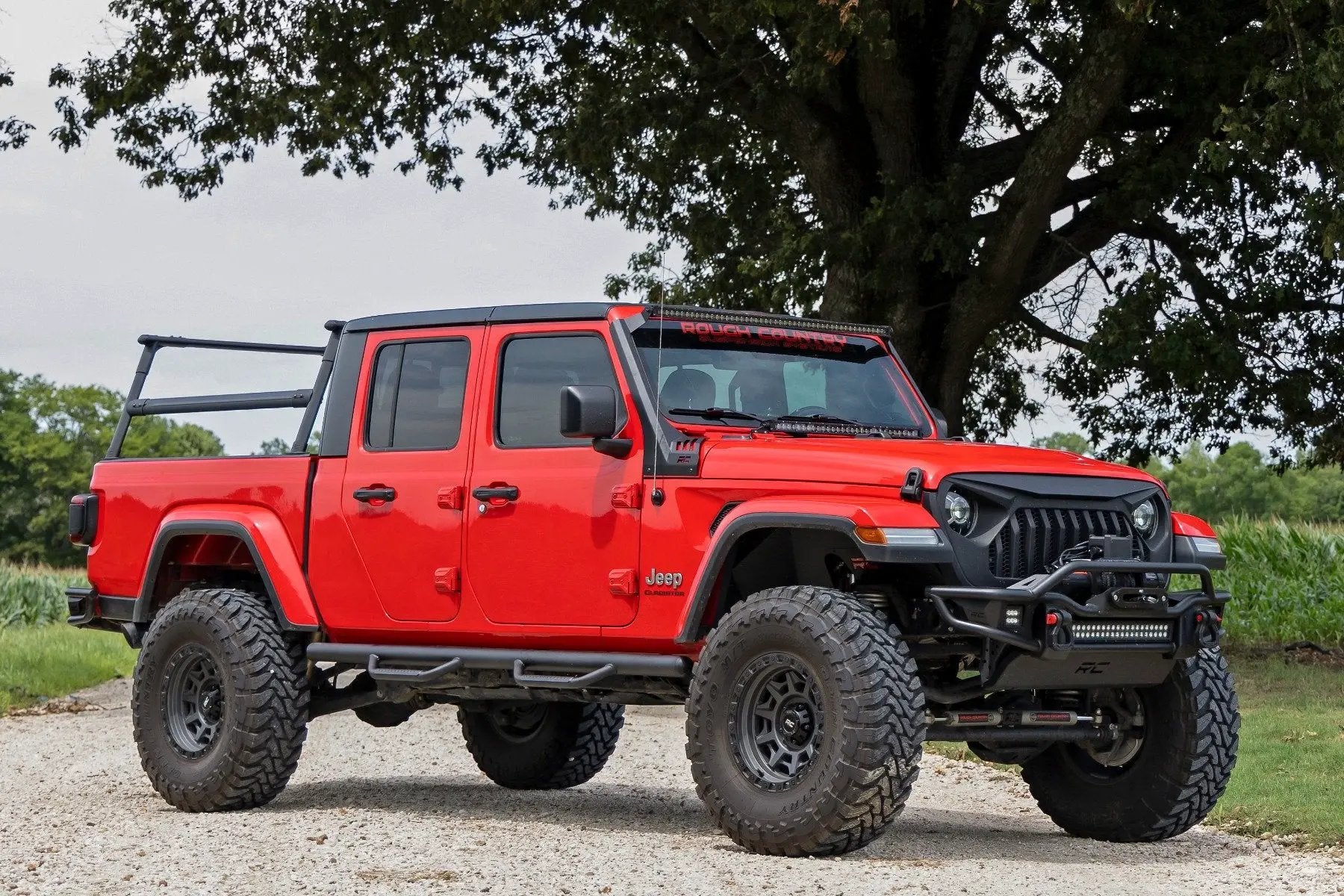 Rough Country Nerf Steps | Cab Length | Crew Cab | Jeep Gladiator JT 4WD (2020-2025) by Rough Country