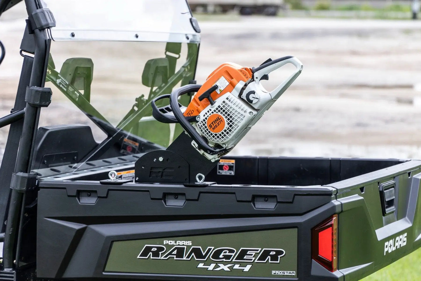 Rough Country Chainsaw Carrier | Bed Side Mount | Multiple Makes & Models (Polaris/Can-Am) by Rough Country